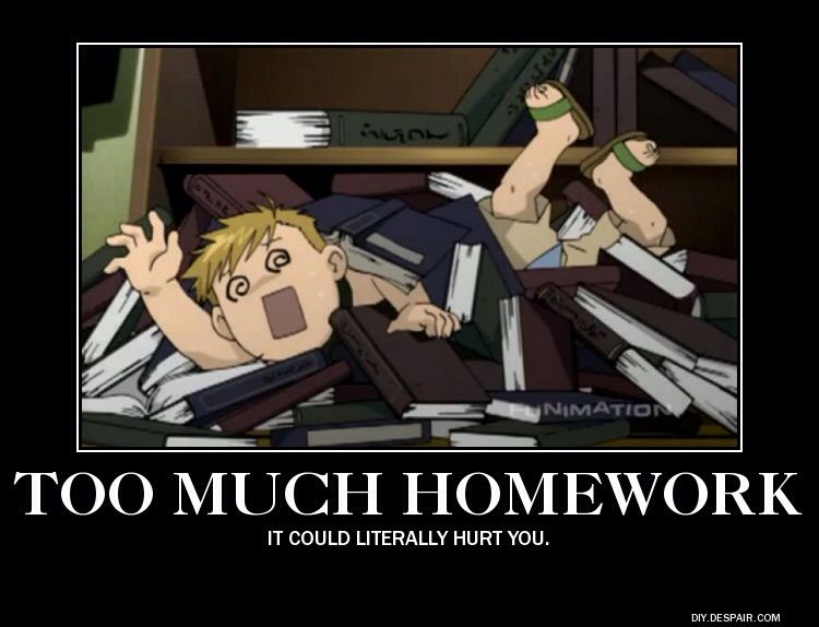 anime homework meme