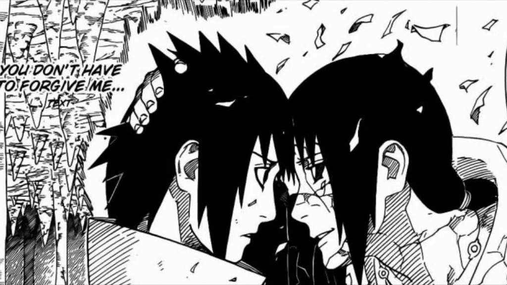 Itachi Death Manga Panel