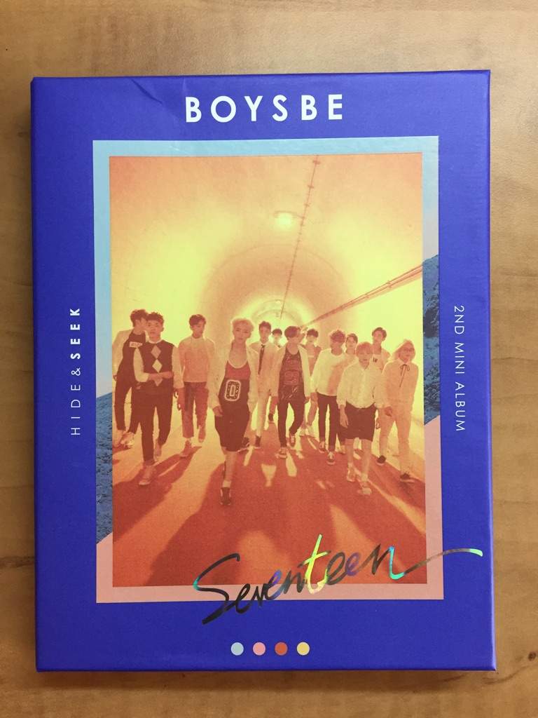 Signed By Seungkwan Seventeen Boys Be Album Kim Mingyu Photocard Hide Seek Ver 3750469711