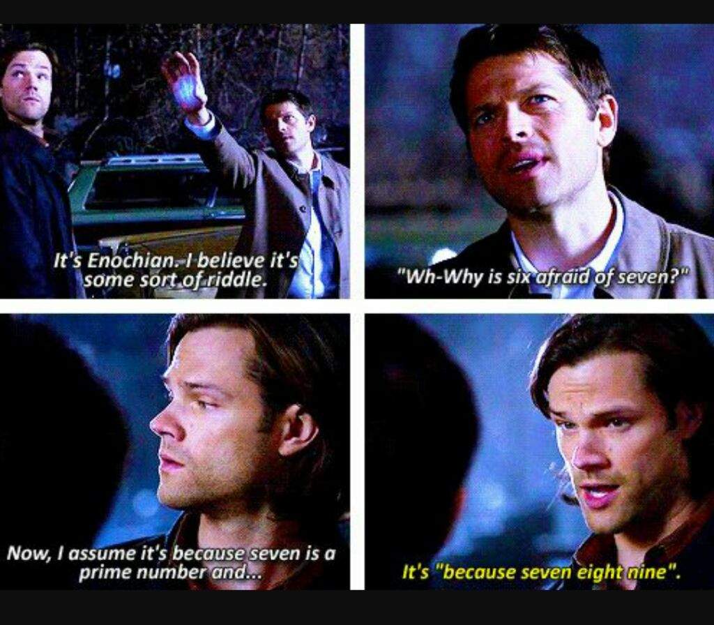 Why Is 6 Afraid Of 7 Supernatural Amino