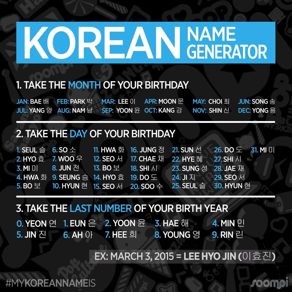 my korean name        <h3 class=