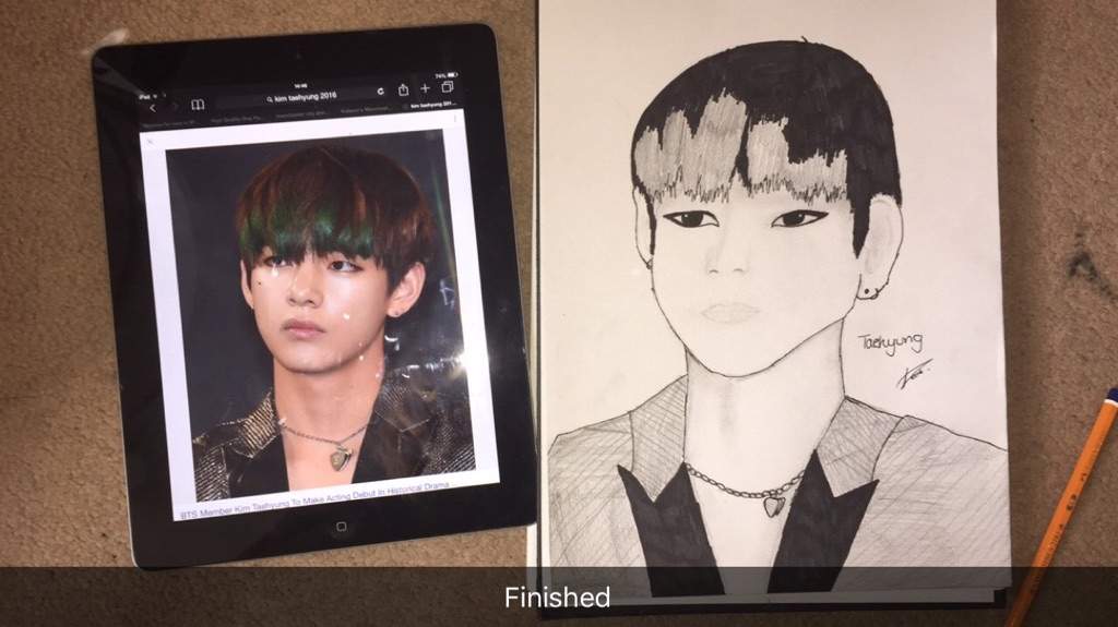 Taehyung Art | K-Pop Amino