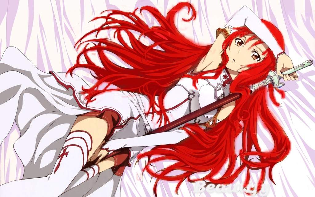 asuna red dress figure