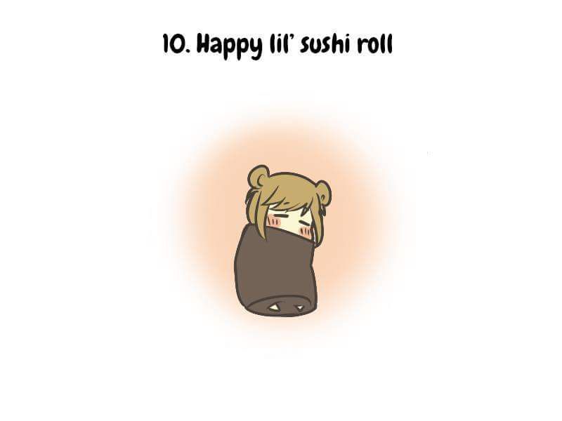 Make someone a happy little sushi roll.