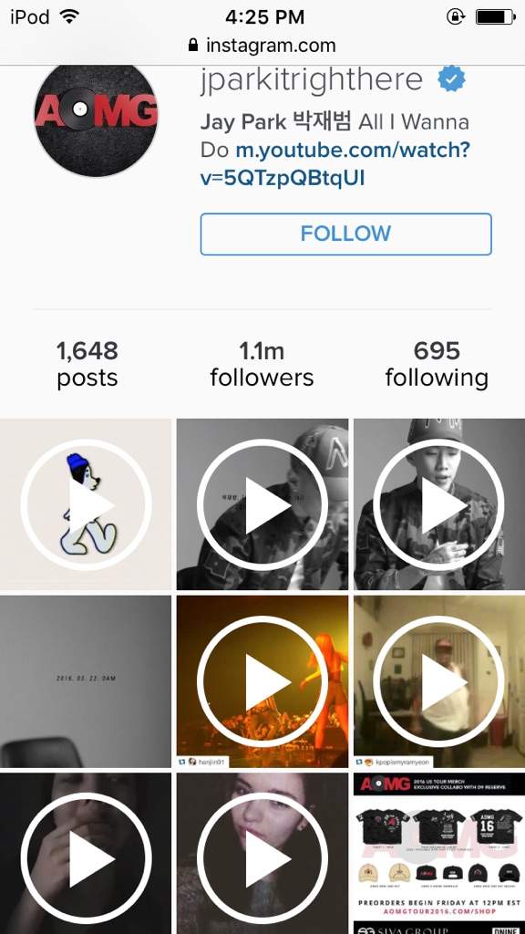 Jay park instagram followers