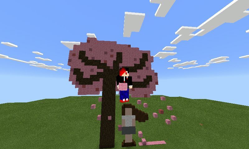 Giant 2d Sakura Tree Minecraft Amino