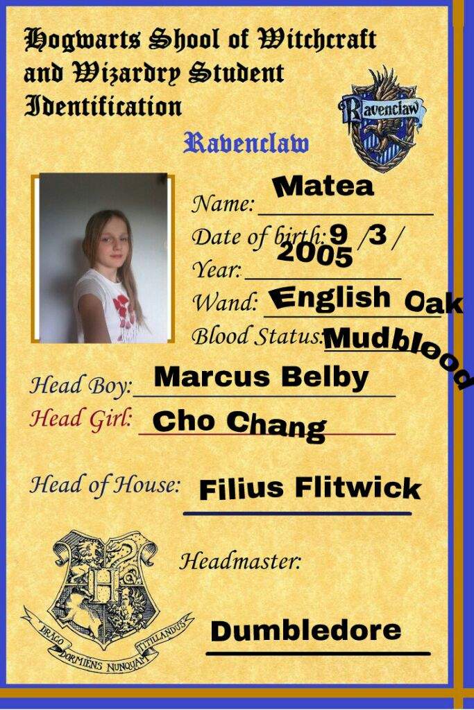 Harry Potter Report Card Printable