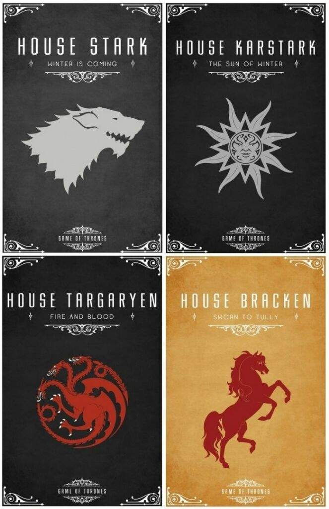 Some Of Great Houses Of Westeros 👑🐲 | Thrones Amino