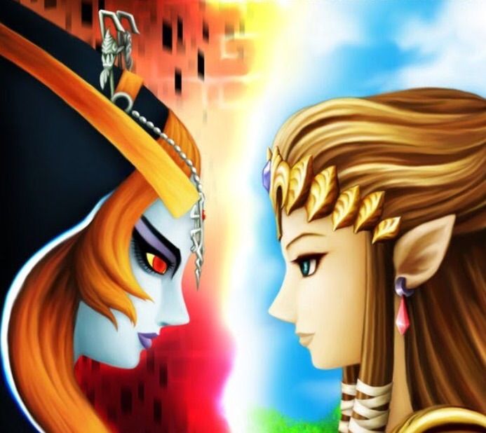 The princess of light vs the princess of twilight. 