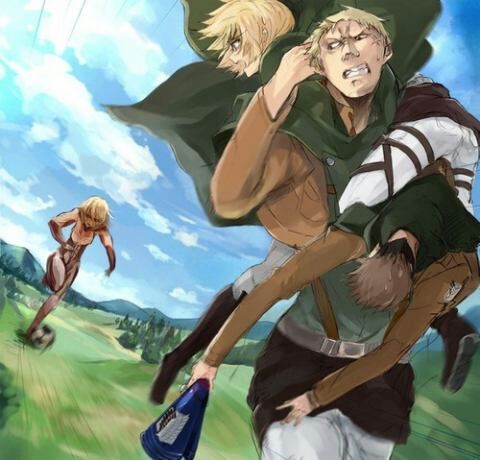Reiner had always been seen as rather protective of Armin