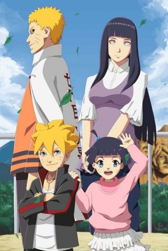 7mo hokage uzumaki naruto y su familia iji | Anime Amino