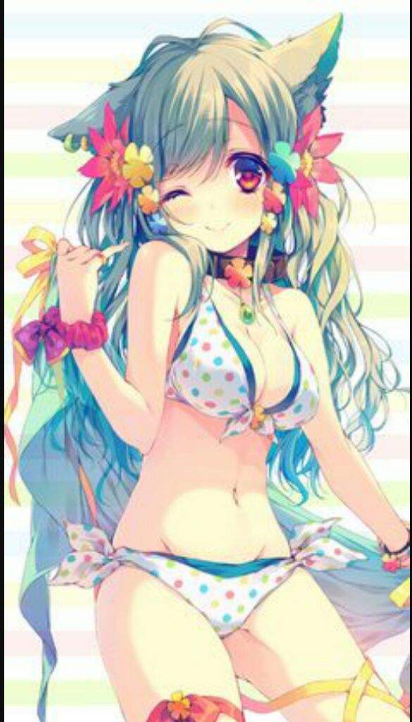 Sexy Neko In Bikini Neko Amino