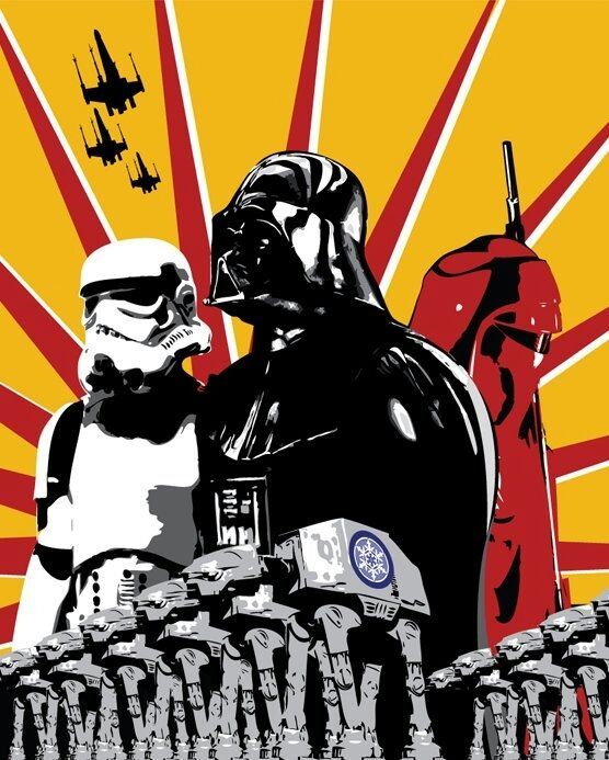 Group Of Star Wars Pop Art Wallpaper