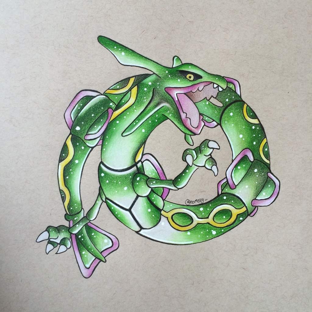 Rayquaza Drawing | Pokémon Amino