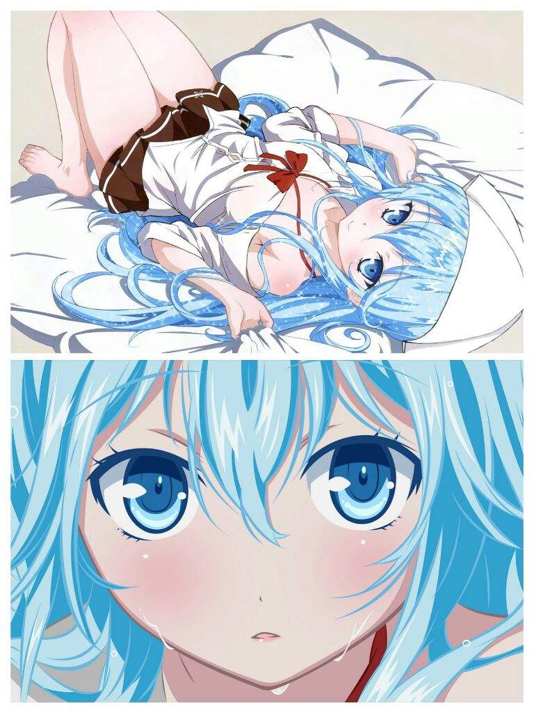 Top 5 the cutest Anime  girls  with blue  hair  Anime  Amino