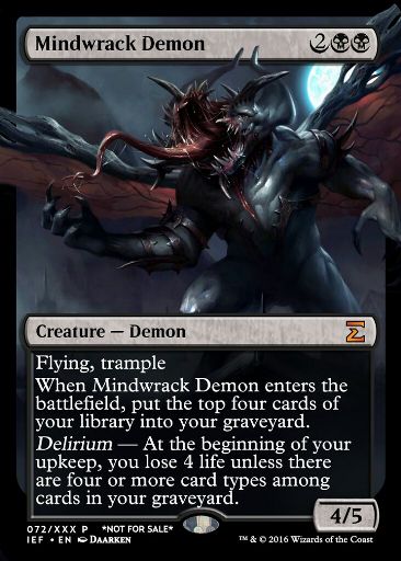 Mindwrack Demon (Alter #72) | MTG Amino