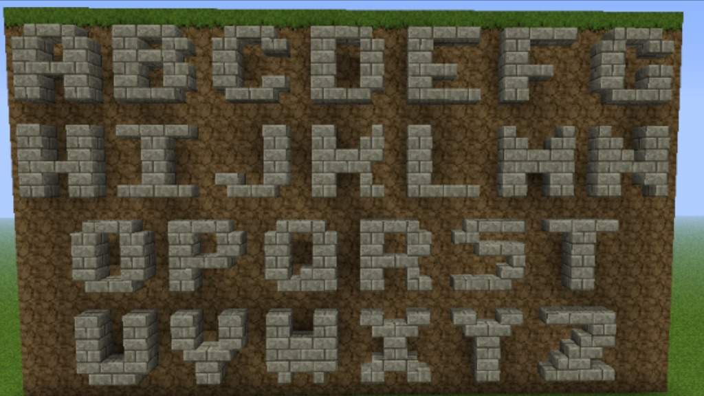 Minecraft Letters With Blocks 4052