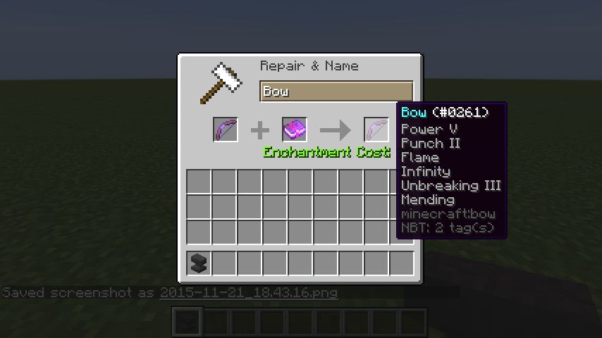 How to repair a bow in minecraft