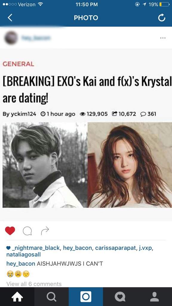 Breaking News Exo Kai And F X Krystal Dating K Pop Amino