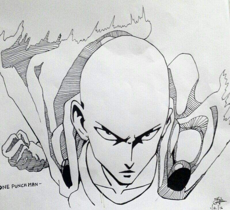 One Punch Man Drawing Anime Amino