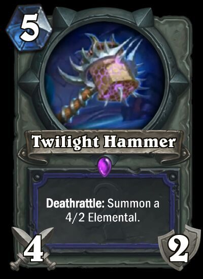 Twilight hammer thoughts | Hearthstone Amino