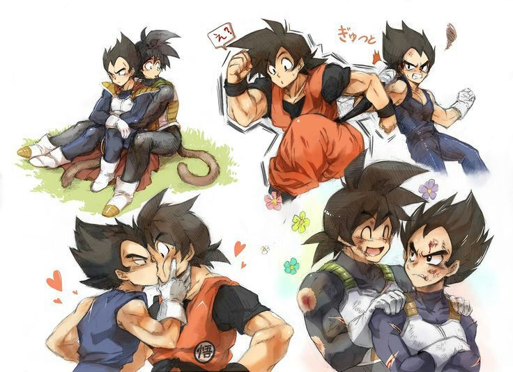 vegeta and goku love