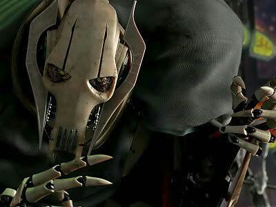 General Grievous is a fictional character and antagonist in the Star Wars franchise. He served as the Supreme Commander of the Confederacy of Independent Systems' Droid Armies during the Clone Wars. He was trained in all lightsaber combat forms by the Sith Lord Count Dooku to rival the Jedi of the Galactic Republic. In Legends, Grievous was a Kaleesh warlord named Qymaen jai Sheelal, who suffered great injuries in a ship crash and was then rebuilt as a cyborg. The character was introduced in 2004 in the animated series Star Wars: Clone Wars, before making his live-action debut in the 2005 film Star Wars: Episode III – Revenge of the Sith. 