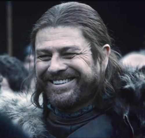 Image result for ned stark  smiling