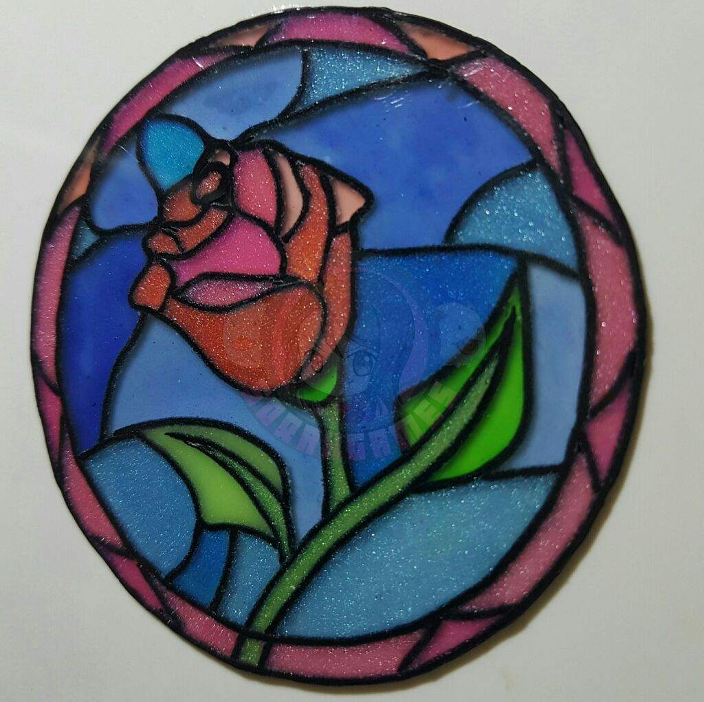 Beauty And The Beast Rose Window Glass Crafty Amino