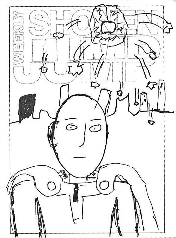 One Punch Man Manga Original Art - Manga