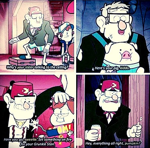 The evolution of Stan and Mabel's Relationship