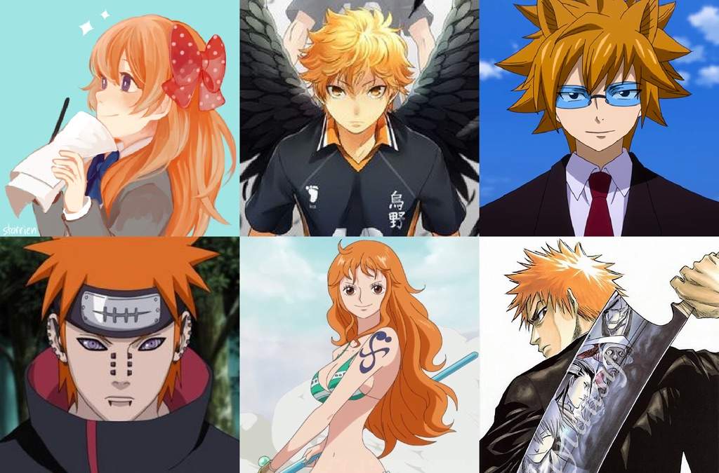 although not many orange haired characters, particularly males are renowned...