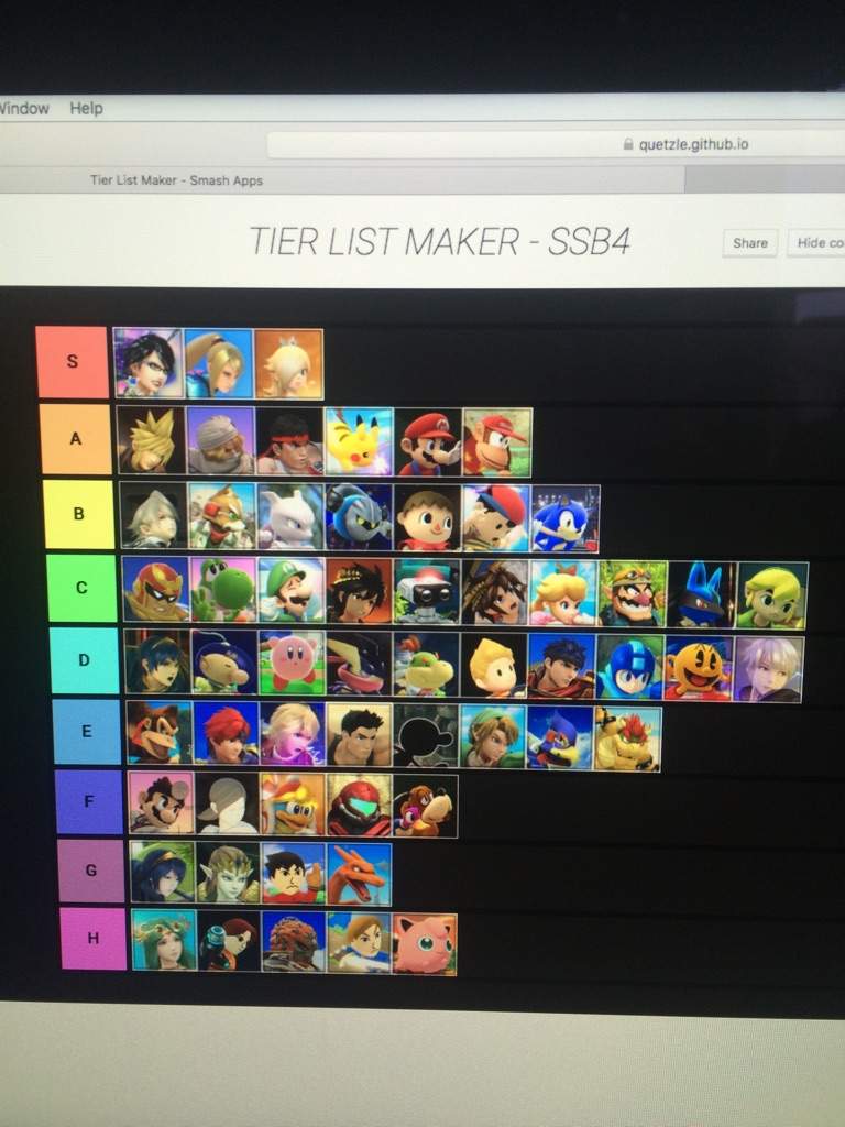 Smash 4 Tier List Smash Amino