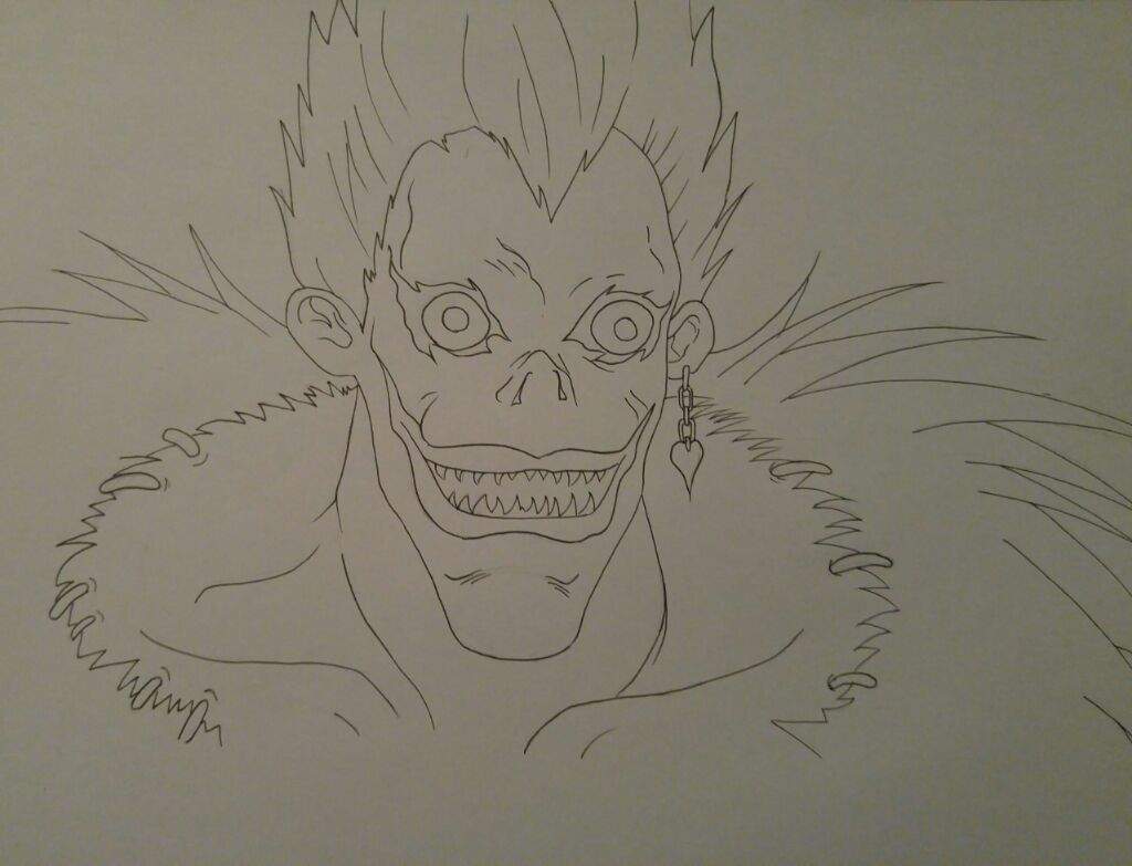 How To Draw Ryuk From Death Note Ryuk Step By Step Tutorial Part 2 ...