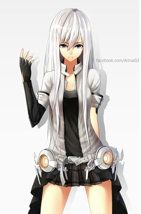 20 inspiration emotionless anime girl white hair blue eyes