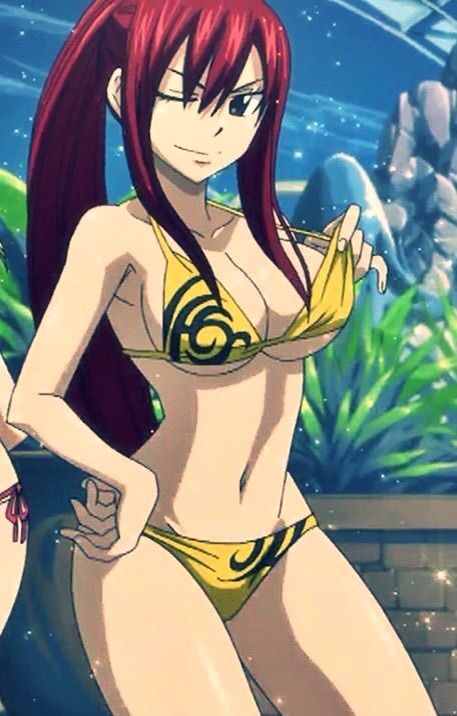 The Beautiful, hot, and sexy Erza Scarlet.