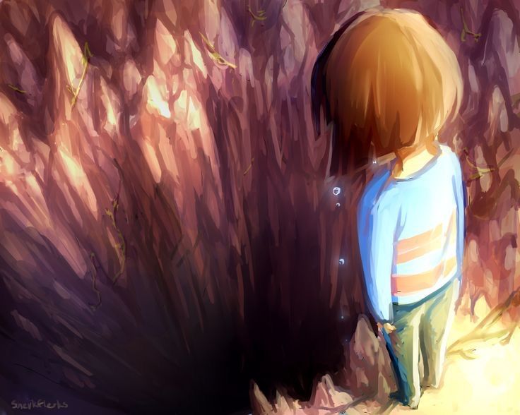 Re-undertale theory!Why did Frisk Fall? | Anime Amino