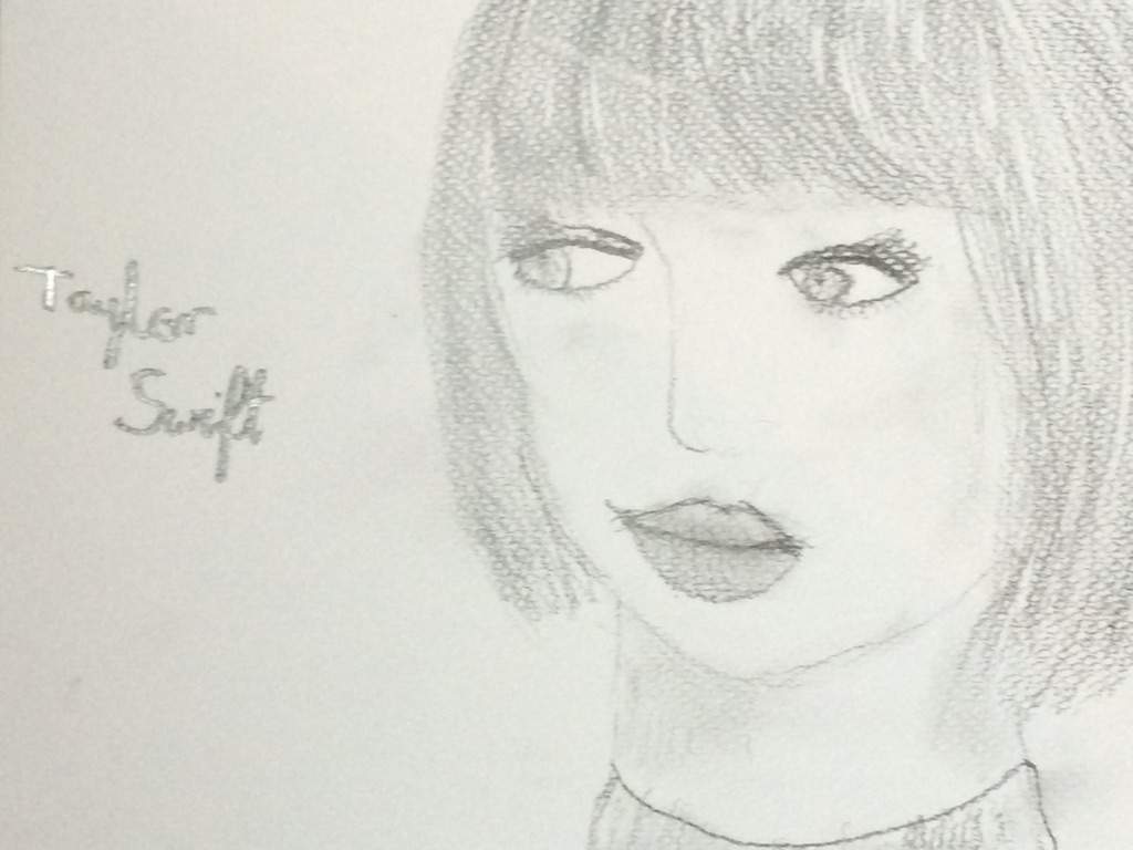 taylor swift pencil drawing