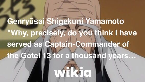 Genryūsai Shigekuni Yamamoto Wiki Anime Amino