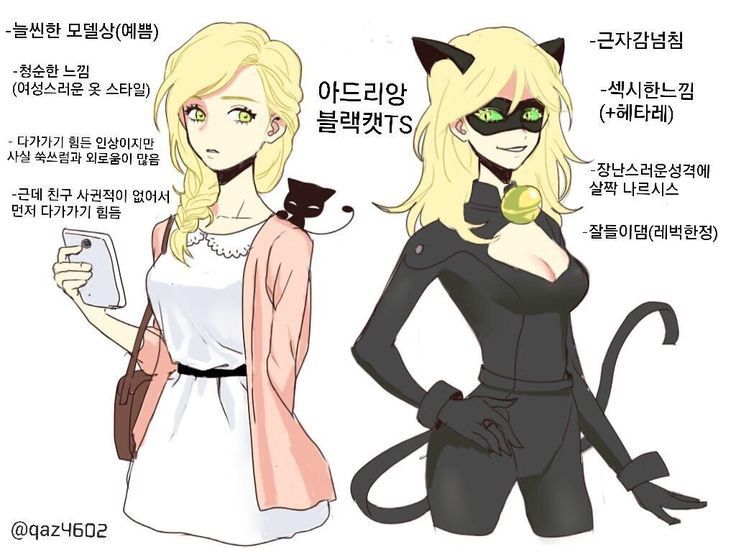 Genderbent Chat Noir And Ladybug Cosplay Amino