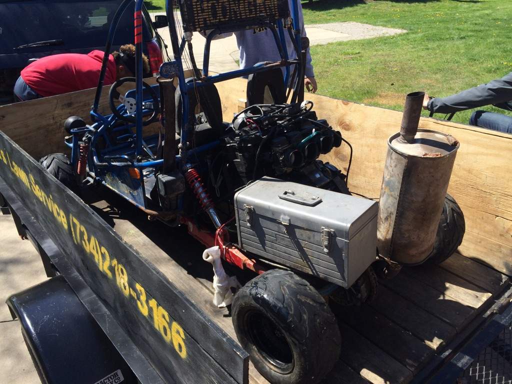 Finally getting the gsx-600 go kart running | Garage Amino