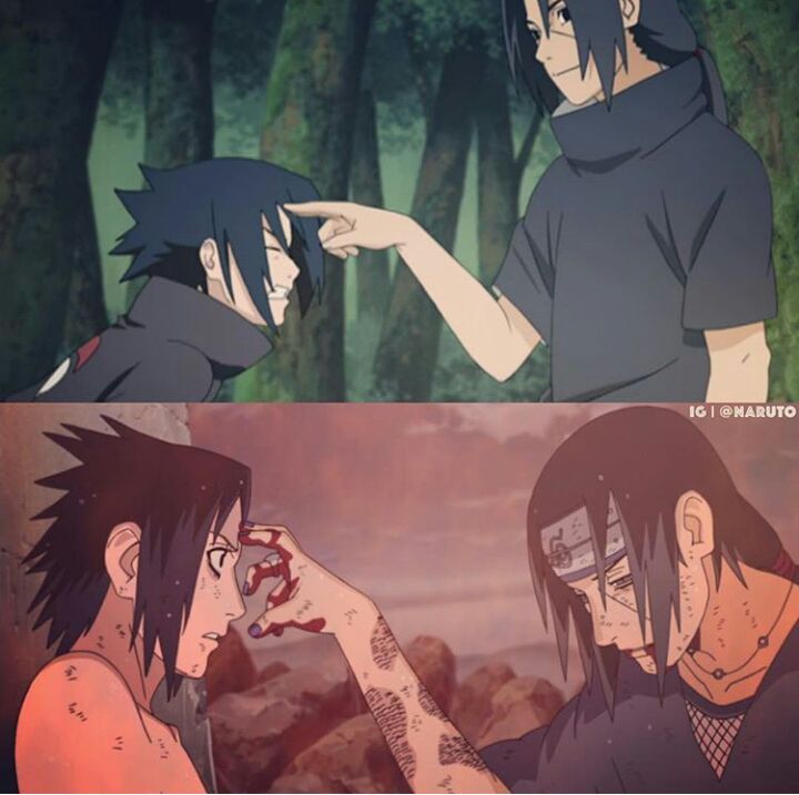 After he knew the truth about Itachi and Konoha he wanted to destroy Konoha...