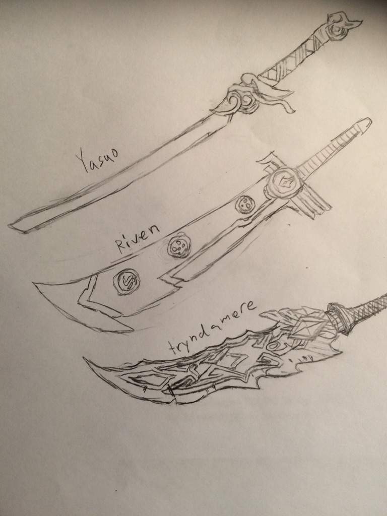 league of legends tryndamere sword