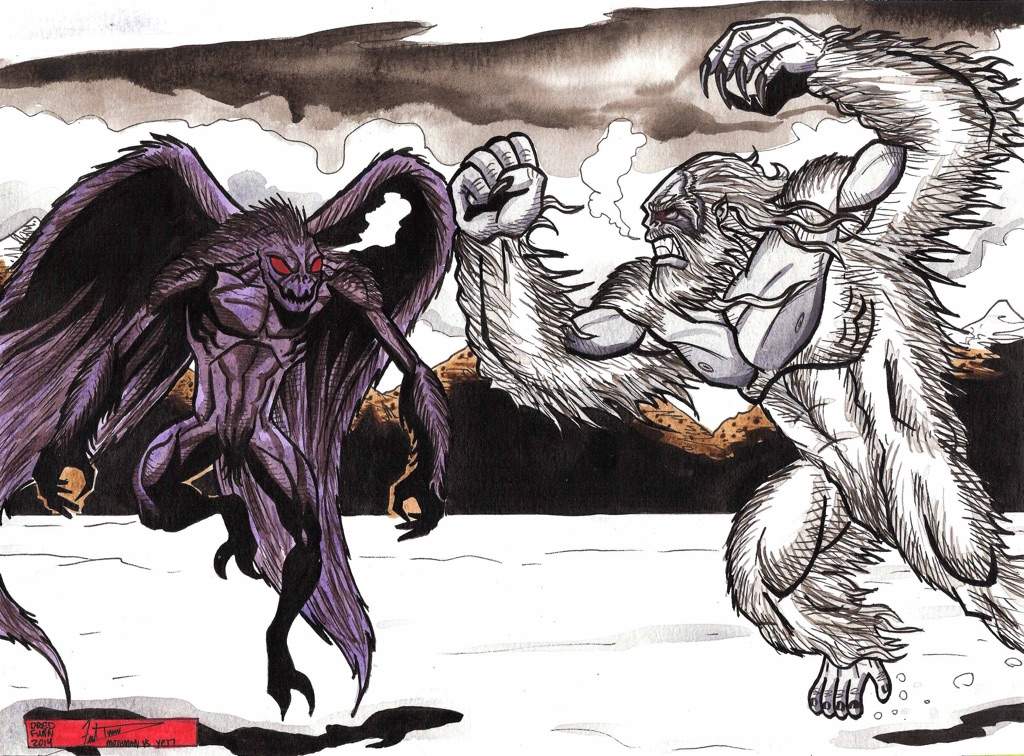 VS 11: Bigfoot vs Mothman.
