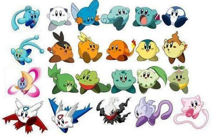 Kirby pokemon crossover | Pokémon Amino