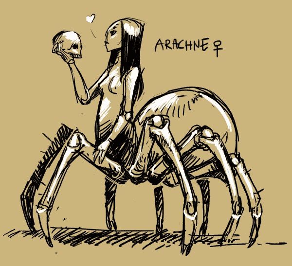 ARACHNE: Like the centaur, their upper half is human, but their lower half ...
