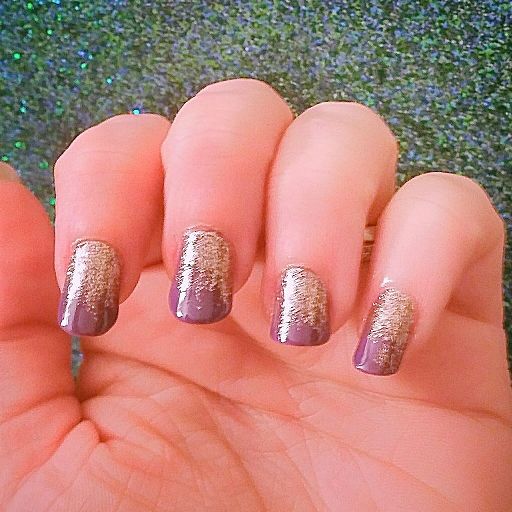 Glitter gradient | Nail Art Amino