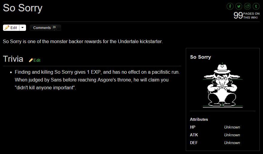 So Sorry | Wiki | Undertale Amino