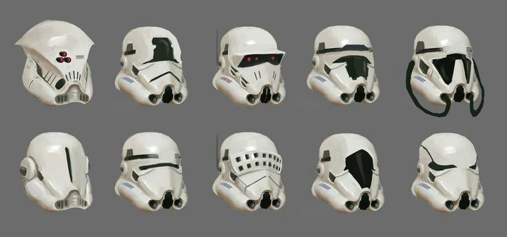 different trooper helmets