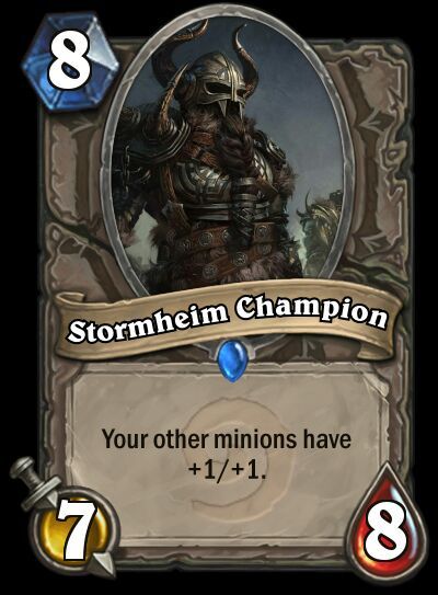 Custom Card: Stormheim Champion Hearthstone Amino